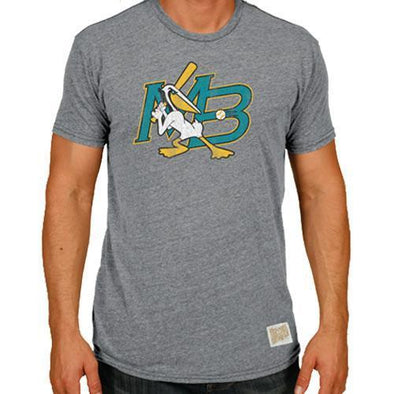 MYRTLE BEACH PELICANS ORIGINAL RETRO BRAND 99VINTAGE LOGO TEE
