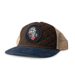 QUILTED BROWN/NAVY PRIMARY CAP