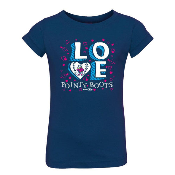 Pointy Boots de Amarillo Navy Toddler Doll Tee