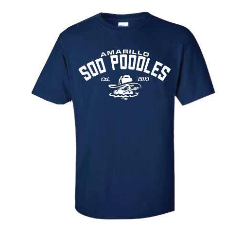 Amarillo Sod Poodles Navy Started Tee