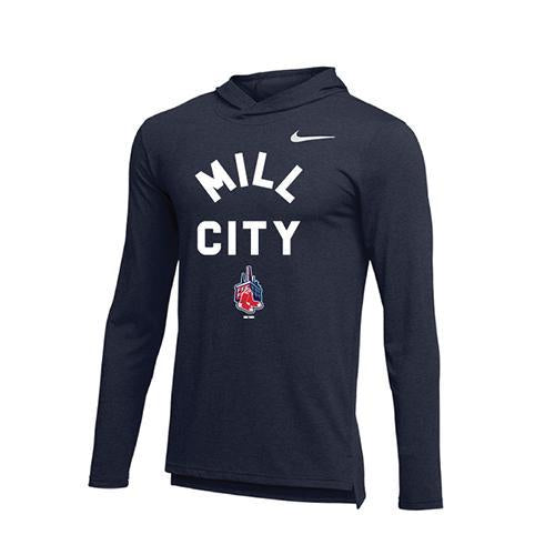 Lowell Spinners Nike Mill Sox DriFit Hoodie