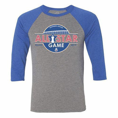 Biloxi Shuckers Tee-All Star Game Circle Raglan