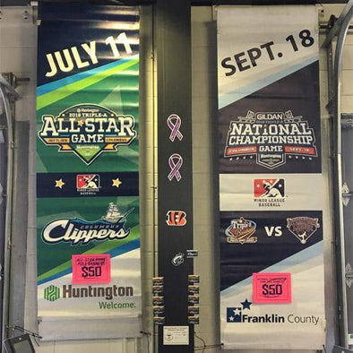 Columbus Clippers 2018 Triple-A All-Star Game and National Championship Banners