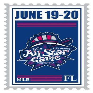 Pensacola Blue Wahoos All Star Stamp Pin