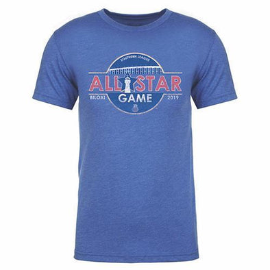 Biloxi Shuckers Tee-All Star Vintage Royal