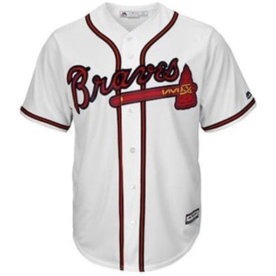 Atlanta Braves Majestic Home White Replica Jersey