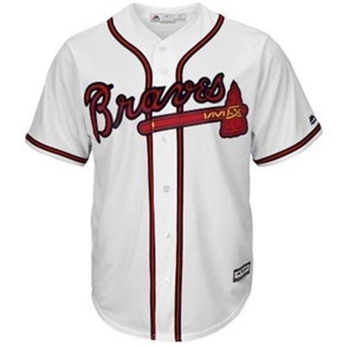 Atlanta Braves Majestic Home White Replica Jersey