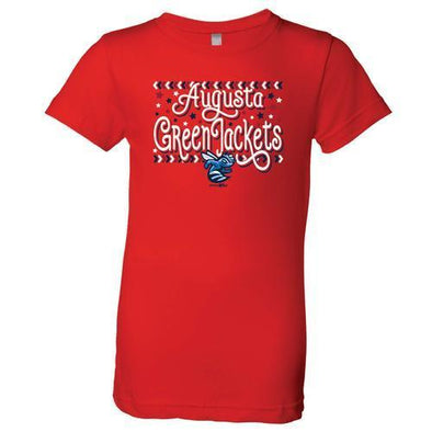 Augusta GreenJackets USA Youth Girls Red T-Shirt
