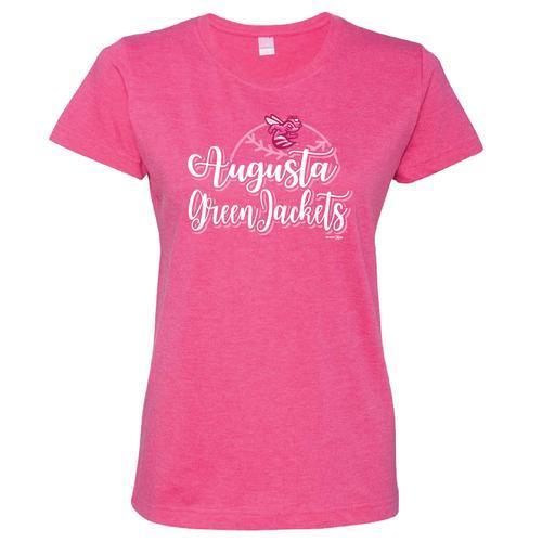 Augusta GreenJackets Ladies Pink Debbie V-Neck Tee