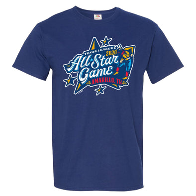 Amarillo Sod Poodles Admiral Blue All Star Game Tee