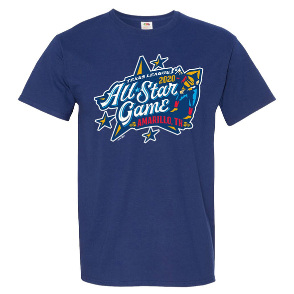 Amarillo Sod Poodles Admiral Blue All Star Game Tee