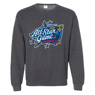 Amarillo Sod Poodles Charcoal All Star Game Crewneck