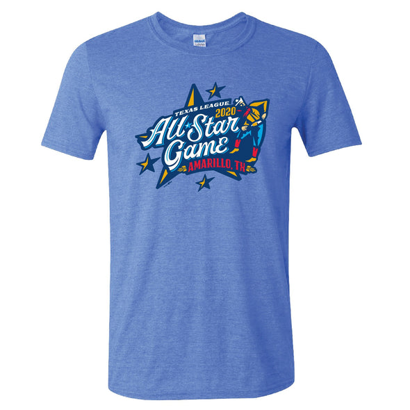 Amarillo Sod Poodles Heather Royal All Star Game Tee