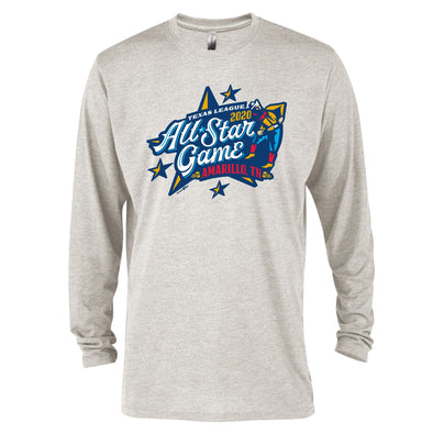 Amarillo Sod Poodles Oatmeal All Star Game Long Sleeve Tee