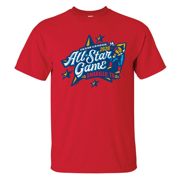 Amarillo Sod Poodles Red All Star Game Tee