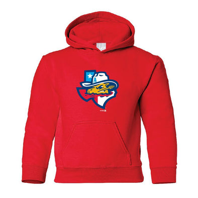 Amarillo Sod Poodles Red Youth Hooded Sweatshirt