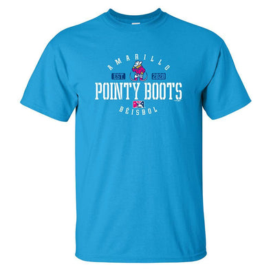 Pointy Boots de Amarillo Sapphire Cube Tee