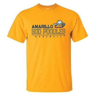 Amarillo Sod Poodles Gold Disparity Tee