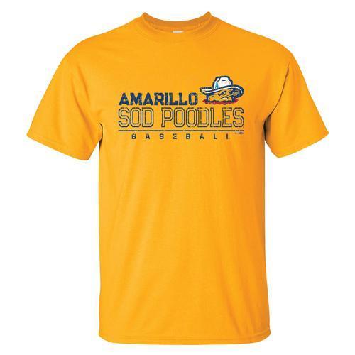 Amarillo Sod Poodles Gold Disparity Tee