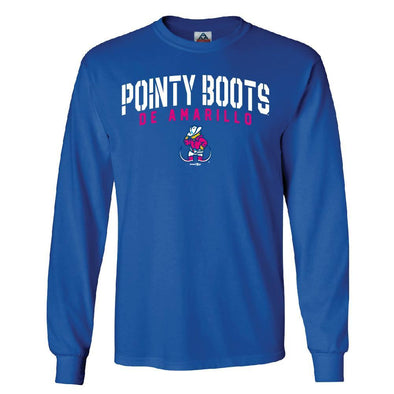 Pointy Boots de Amarillo Royal Hand Long Sleeve Tee