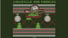 Amarillo Sod Poodles Forest Green Adult Christmas L/S Tee