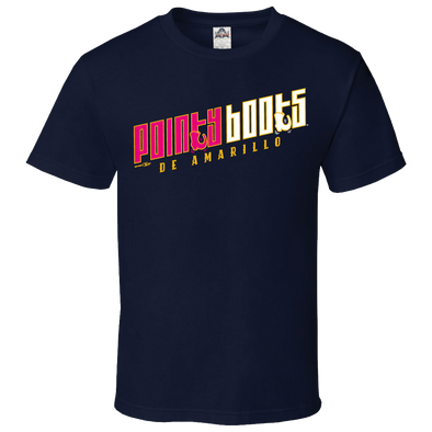 Pointy Boots de Amarillo Navy Youth PointyB Tee