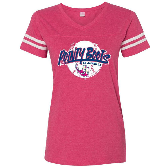 Pointy Boots de Amarillo Vintage Pink Women's Rated Tee