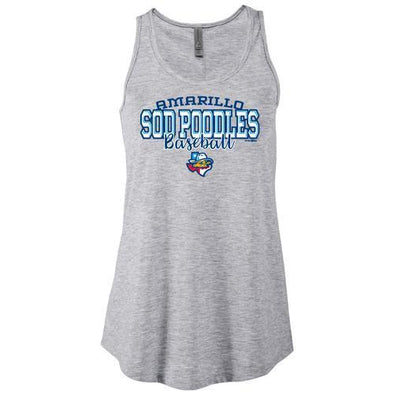 Amarillo Sod Poodles Grey Women's Trish Tank