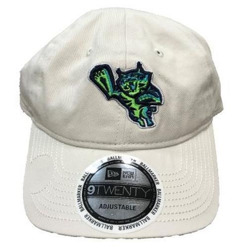 Lynchburg Hillcats Adj Beige Ballmarker Leaping Cat Cap