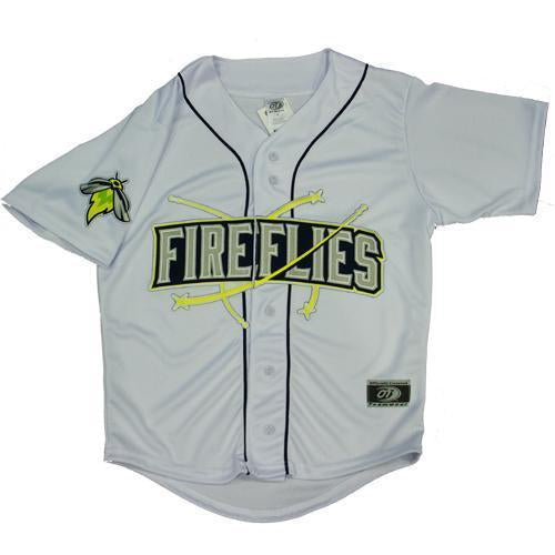Columbia Fireflies Youth White Home Replica Jersey