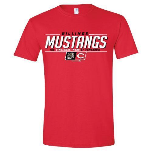 Billings Mustangs Mustangs Affilate Scarlet T-Shirt