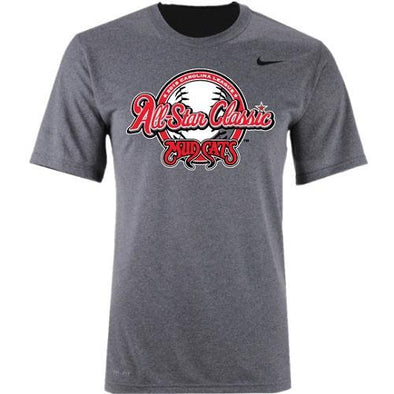 Carolina Mudcats Grey All-Star 2018 Legends Drifit Tee