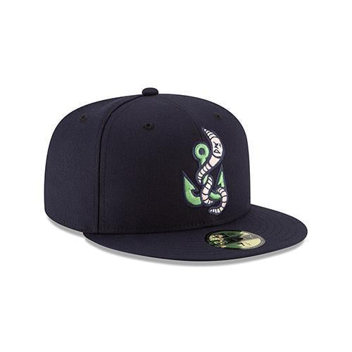 NEW ERA GWINNETT STRIPERS ON-FIELD ALTERNATE WORM 59FIFTY FITTED CAP