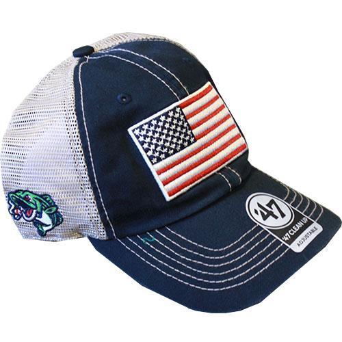 Gwinnett Stripers '47 American Flag Trawler Navy Clean Up Cap