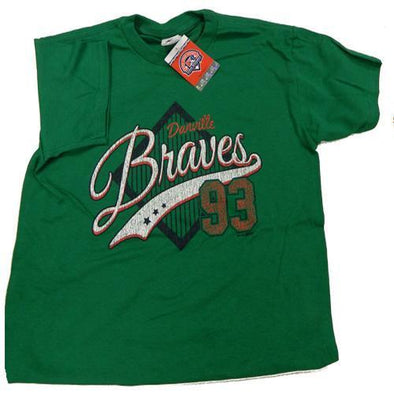 Danville Braves Youth Anon Kelly Green Tee