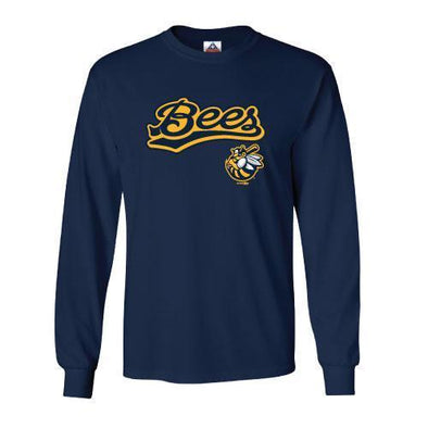 Burlington Bees Long Sleeved Navy Wordmark