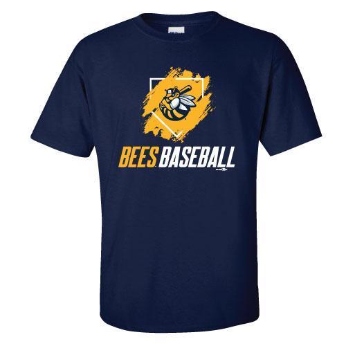 Burlington Bees Youth Navy Underground Tee