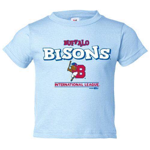 Buffalo Bisons Toddler Lt Blue Bumpy Tee