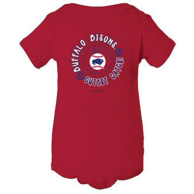 Buffalo Bisons Infant Red Cutest Catch Onesie