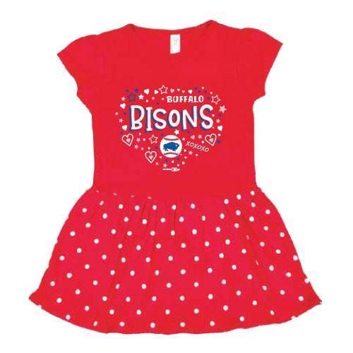 Buffalo Bisons Toddler Red Dress