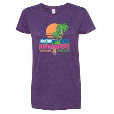 Bradenton Marauders Ladies Beach Print Tee