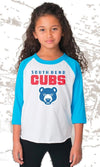 South Bend Cubs Toddler 3/4 Sleeve Tee