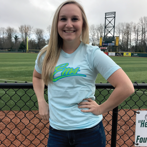 Eugene Emeralds Bull Durham Replica Tee