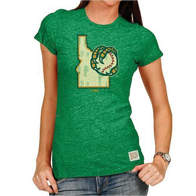 Boise Hawks WOMEN'S BOISE HAWKS STATE LOGO TEE, GREEN