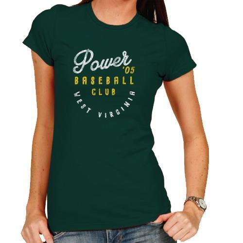 West Virginia Power Retro Brand Womens Circle Green