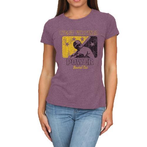 West Virginia Power Retro Brand Womens Purple
