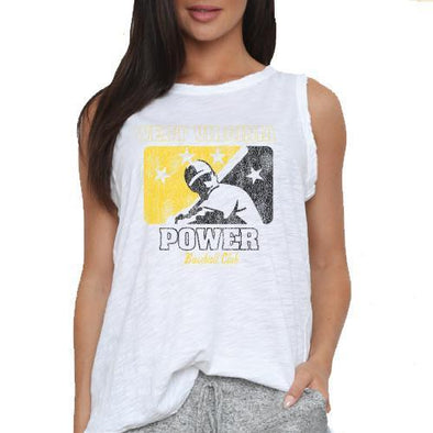 West Virginia Power Retro Brand White Tank Top