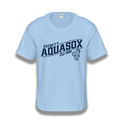 Everett AquaSox Youth Powder Blue Vintage Tee