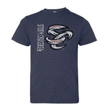 Omaha Storm Chasers Men's BR Vintage Navy Distressed SC Tee