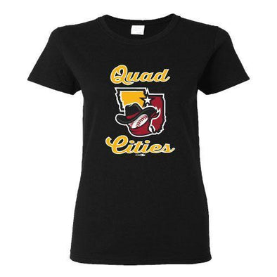 Quad Cities River Bandits Bimm Ridder Women's Two State Tee